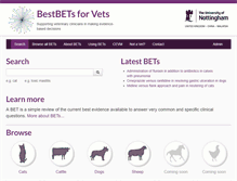 Tablet Screenshot of bestbetsforvets.org